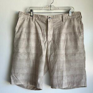 ADIDAS Golf Shorts Beige Tan Quick Dry Performance Men's Size 38